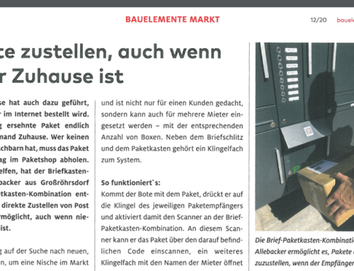 BAUELEMENTE MARKT: Pakete zustellen, auch wenn keiner Zuhause ist