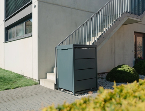 Neuer allebacker Mülltonnenschrank – Design trifft Funktion